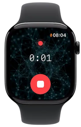 Voice Zettel recording on Apple Watch